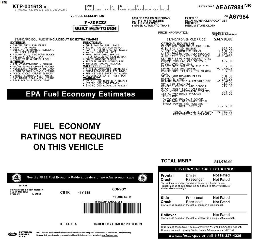 ford f-250 super duty 2010 1FTSX2BY6AEA67984 image ford f-250 super duty 2010 1FTSX2BY6AEA67984 image